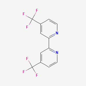 molecular formula C12H6F6N2 B1354443 2,2'-联吡啶, 4,4'-双(三氟甲基)- CAS No. 142946-79-0
