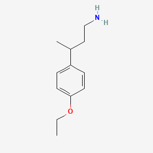 molecular formula C12H19NO B13544458 3-(4-Ethoxyphenyl)butan-1-amine 