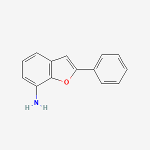 molecular formula C14H11NO B1354446 2-Phenyl-1-benzofuran-7-amine CAS No. 77083-99-9