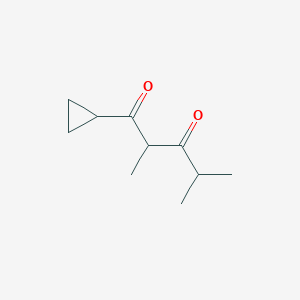 molecular formula C10H16O2 B13544464 1-Cyclopropyl-2,4-dimethylpentane-1,3-dione 