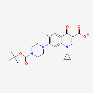 1-Cyclopropyl-6-fluoro-7-(4-t-butoxycarbonylpiperazin-1-yl)-1,4-dihydro-4-oxoquinoline-3-carboxylic acid