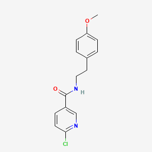 6-chloro-N-[2-(4-methoxyphenyl)ethyl]pyridine-3-carboxamide