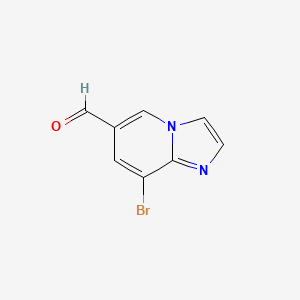 molecular formula C8H5BrN2O B13544502 8-Bromoimidazo[1,2-a]pyridine-6-carbaldehyde 