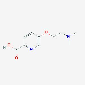 molecular formula C10H14N2O3 B13544514 5-(2-(Dimethylamino)ethoxy)picolinic acid 