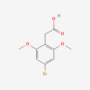 molecular formula C10H11BrO4 B13544518 2-(4-Bromo-2,6-dimethoxyphenyl)aceticacid 