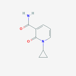 molecular formula C9H10N2O2 B13544538 1-Cyclopropyl-2-oxo-1,2-dihydropyridine-3-carboxamide 