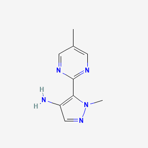 1-methyl-5-(5-methylpyrimidin-2-yl)-1H-pyrazol-4-amine