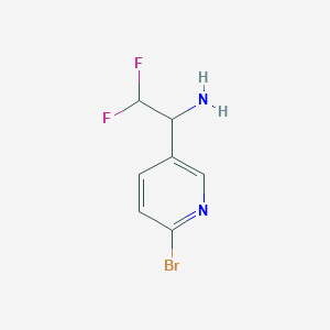 1-(6-Bromopyridin-3-YL)-2,2-difluoroethan-1-amine