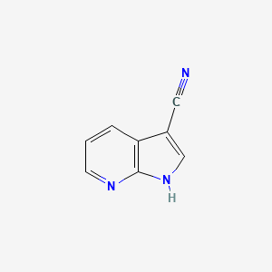 molecular formula C8H5N3 B1354457 1H-吡咯并[2,3-B]吡啶-3-腈 CAS No. 4414-89-5
