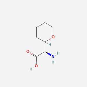 (2R)-2-amino-2-(oxan-2-yl)acetic acid