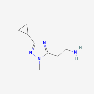 2-(3-Cyclopropyl-1-methyl-1h-1,2,4-triazol-5-yl)ethan-1-amine