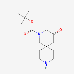 molecular formula C14H24N2O3 B13544670 Tert-butyl 4-oxo-2,9-diazaspiro[5.5]undecane-2-carboxylate 