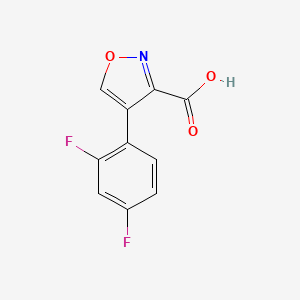 molecular formula C10H5F2NO3 B13544677 4-(2,4-Difluorophenyl)-1,2-oxazole-3-carboxylic acid 