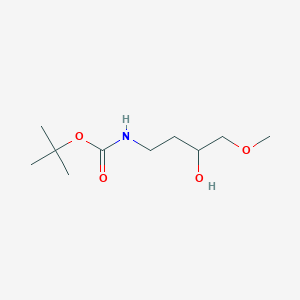 molecular formula C10H21NO4 B13544685 Tert-butyl n-(3-hydroxy-4-methoxybutyl)carbamate 