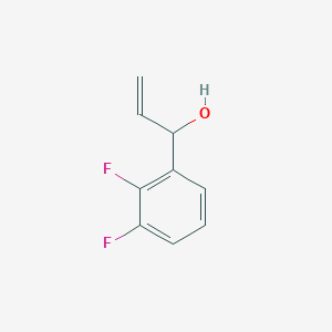 molecular formula C9H8F2O B13544714 1-(2,3-Difluorophenyl)prop-2-en-1-ol 