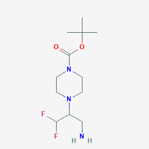 Tert-butyl4-(3-amino-1,1-difluoropropan-2-yl)piperazine-1-carboxylate