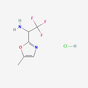 2,2,2-Trifluoro-1-(5-methyl-1,3-oxazol-2-yl)ethan-1-aminehydrochloride