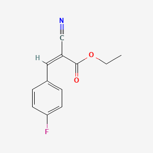 molecular formula C12H10FNO2 B13544776 ethyl (Z)-2-cyano-3-(4-fluorophenyl)prop-2-enoate CAS No. 5209-21-2