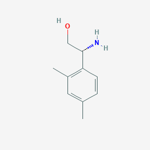 molecular formula C10H15NO B13544778 (2R)-2-Amino-2-(2,4-dimethylphenyl)ethan-1-OL 