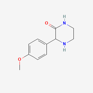 molecular formula C11H14N2O2 B1354481 3-(4-Methoxyphenyl)piperazin-2-one 
