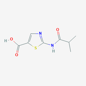 molecular formula C8H10N2O3S B13544855 2-(2-Methylpropanamido)-1,3-thiazole-5-carboxylic acid 