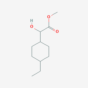 molecular formula C11H20O3 B13544925 Methyl 2-(4-ethylcyclohexyl)-2-hydroxyacetate 