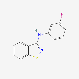 molecular formula C13H9FN2S B13544933 N-(3-fluorophenyl)-1,2-benzothiazol-3-amine 