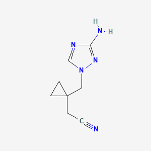 2-(1-((3-Amino-1h-1,2,4-triazol-1-yl)methyl)cyclopropyl)acetonitrile