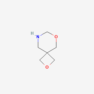 molecular formula C6H11NO2 B13544951 2,6-Dioxa-8-azaspiro[3.5]nonane 