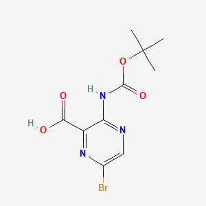 6-Bromo-3-((tert-butoxycarbonyl)amino)pyrazine-2-carboxylic acid