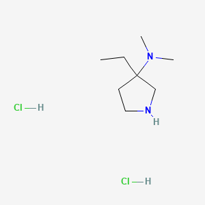 3-ethyl-N,N-dimethylpyrrolidin-3-amine dihydrochloride