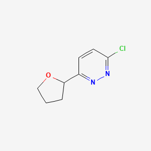 3-Chloro-6-(oxolan-2-yl)pyridazine