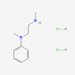 molecular formula C10H18Cl2N2 B13544992 N-methyl-N-[2-(methylamino)ethyl]anilinedihydrochloride CAS No. 2825011-41-2