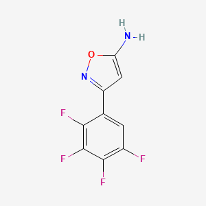 3-(2,3,4,5-Tetrafluorophenyl)isoxazol-5-amine