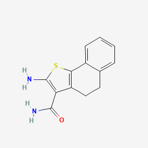 molecular formula C13H12N2OS B1354505 2-氨基-4,5-二氢萘并[1,2-b]噻吩-3-甲酰胺 CAS No. 617688-39-8