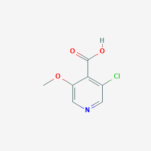 molecular formula C7H6ClNO3 B1354517 3-氯-5-甲氧基异烟酸 CAS No. 214976-36-0