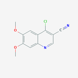 molecular formula C12H9ClN2O2 B1354547 4-氯-6,7-二甲氧基-喹啉-3-腈 CAS No. 214470-55-0