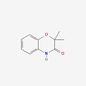 molecular formula C10H11NO2 B1354551 2,2-二甲基-2H-苯并[B][1,4]恶嗪-3(4H)-酮 CAS No. 10514-70-2