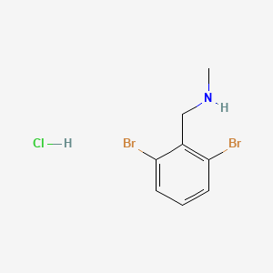 molecular formula C8H10Br2ClN B13545525 [(2,6-Dibromophenyl)methyl](methyl)aminehydrochloride 