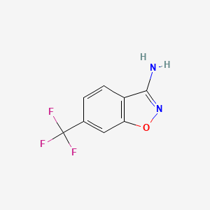 molecular formula C8H5F3N2O B1354554 6-三氟甲基苯并[d]异恶唑-3-胺 CAS No. 81465-91-0