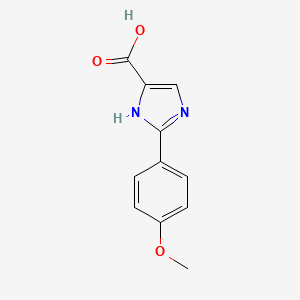 molecular formula C11H10N2O3 B1354556 2-(4-methoxyphenyl)-4-carboxy-1H-imidazole 