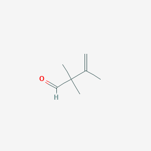 molecular formula C7H12O B13545619 2,2,3-Trimethylbut-3-enal 