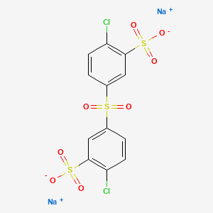 molecular formula C12H6Cl2Na2O8S3 B1354567 Disodium 3,3'-sulfonylbis(6-chlorobenzenesulfonate) CAS No. 51698-33-0