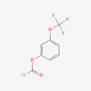 molecular formula C8H4ClF3O3 B13545678 3-(Trifluoromethoxy)phenyl chloroformate 