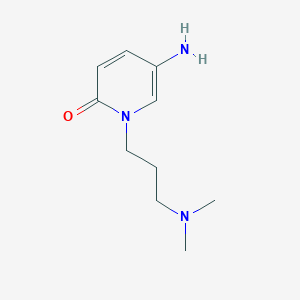 molecular formula C10H17N3O B13545686 5-Amino-1-(3-(dimethylamino)propyl)pyridin-2(1h)-one 