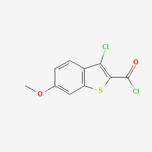 molecular formula C10H6Cl2O2S B1354571 3-氯-6-甲氧基-1-苯并噻吩-2-羰氯 CAS No. 75998-29-7