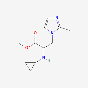 Methyl 2-(cyclopropylamino)-3-(2-methyl-1h-imidazol-1-yl)propanoate