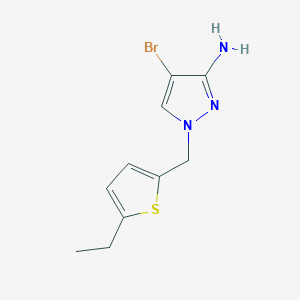 4-Bromo-1-((5-ethylthiophen-2-yl)methyl)-1h-pyrazol-3-amine