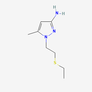 1-[2-(ethylsulfanyl)ethyl]-5-methyl-1H-pyrazol-3-amine