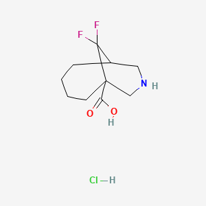 10,10-Difluoro-8-azabicyclo[4.3.1]decane-1-carboxylicacidhydrochloride